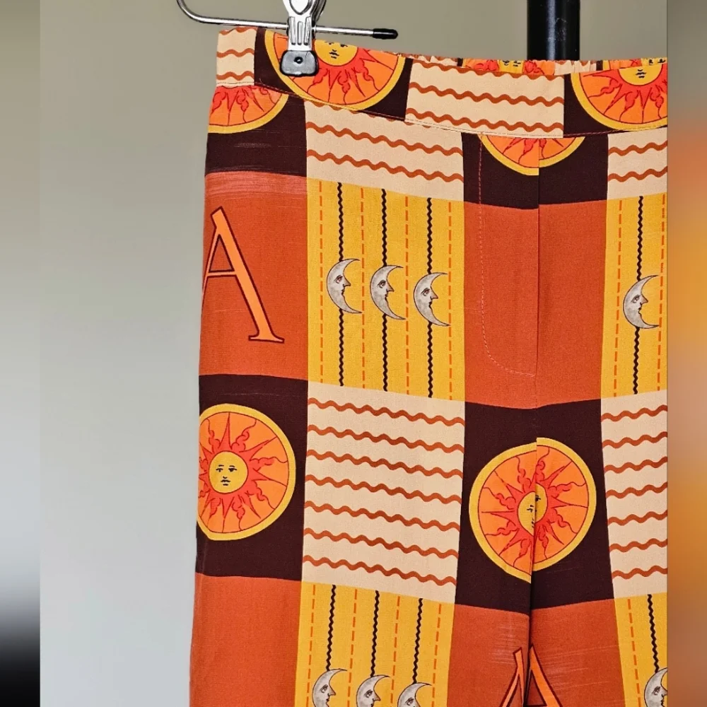 ANIM Aniverse 21 Printed Silk Pants - Picture 3 of 7